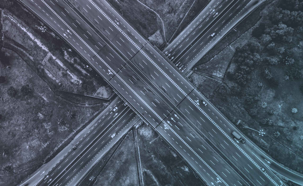 two highways intersecting