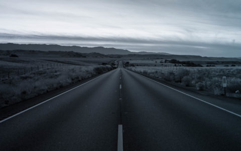 empty rural highway