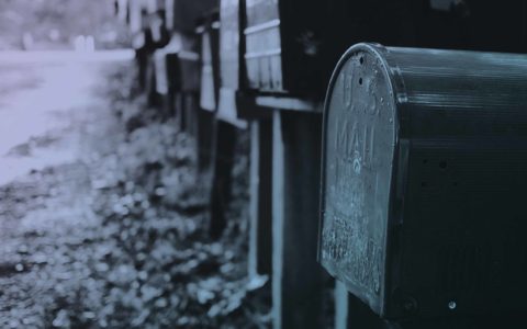 mailboxes in a row on road
