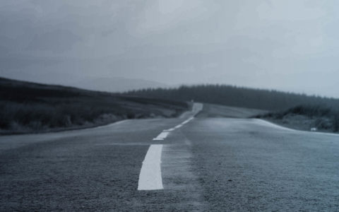 empty rural highway