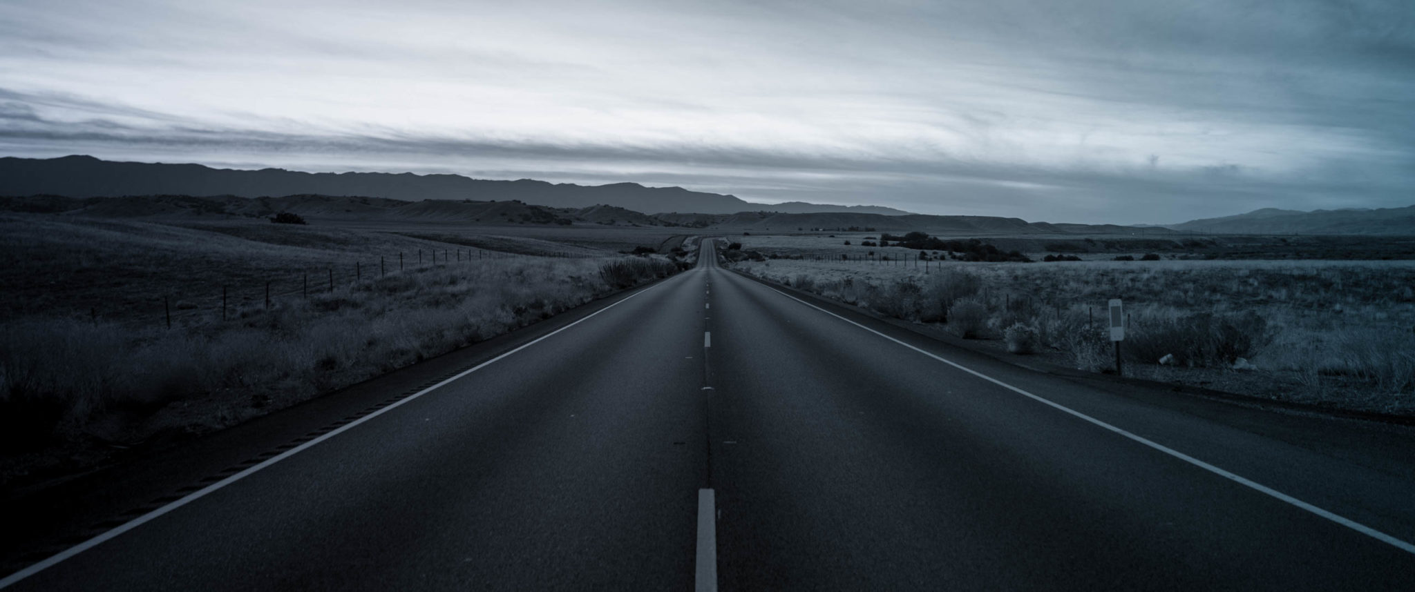 empty rural highway