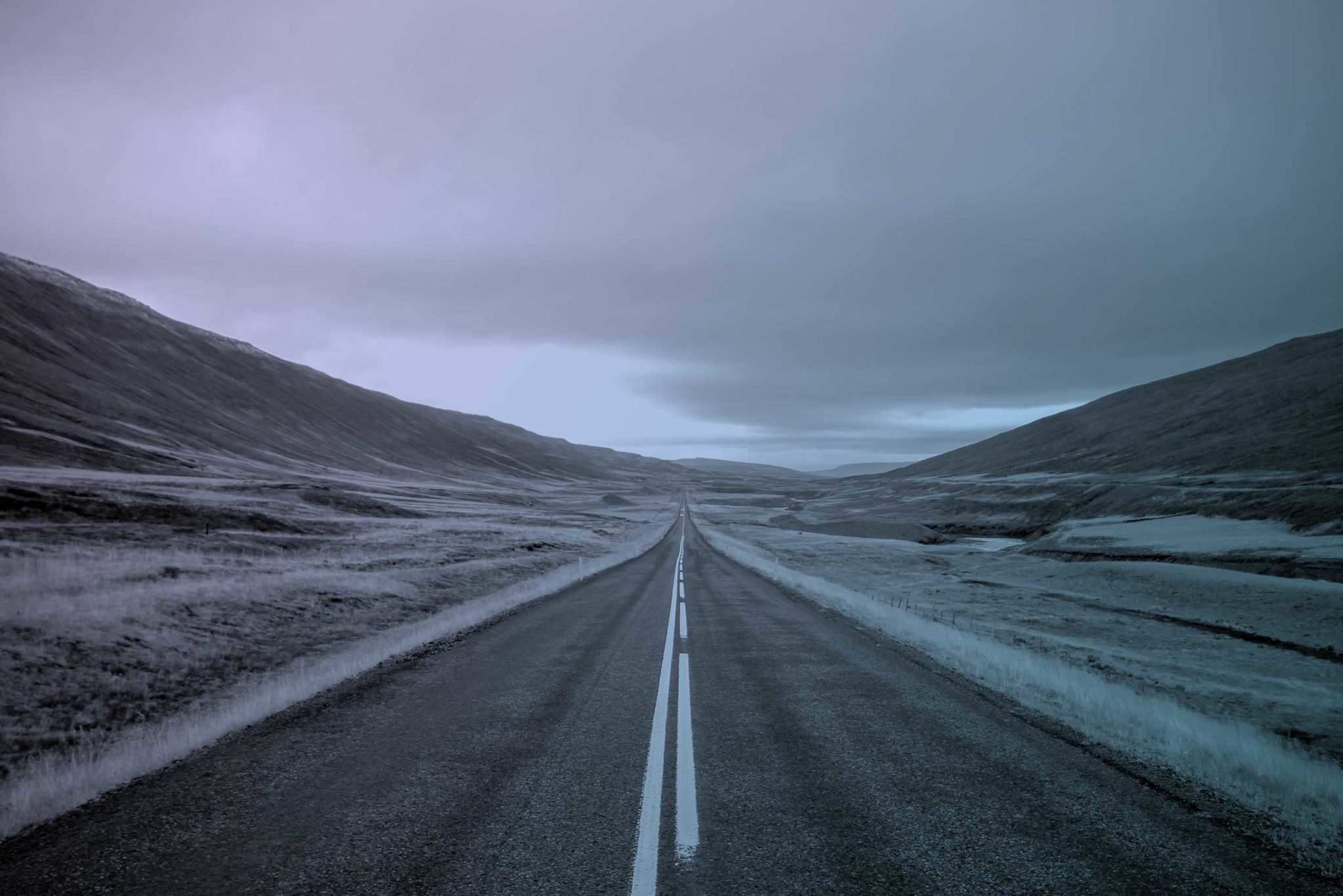 empty rural highway