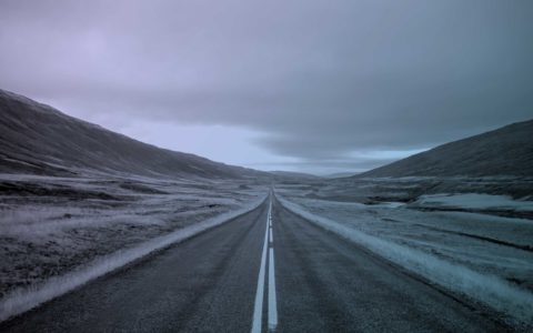 empty rural highway